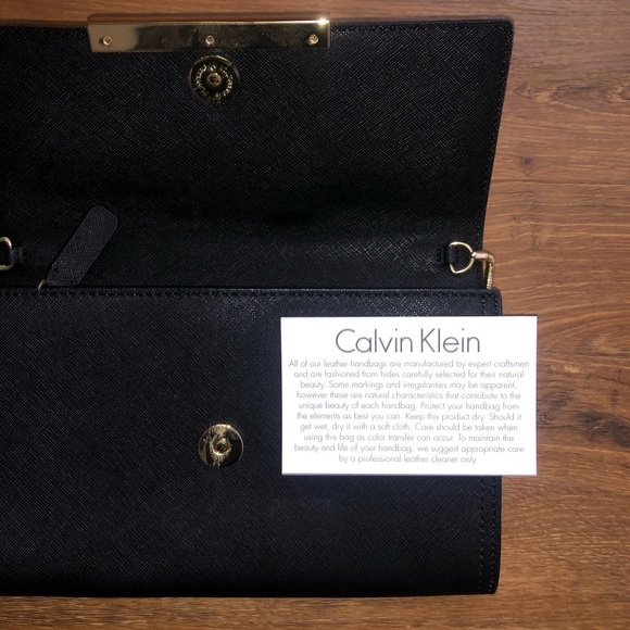 CALVIN KLEIN shoulder leather purse